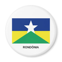 Rondônia, Brazil Flag Magnet