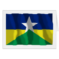 Rondônia, Brazil Waving Flag cards by Vexillophile Rondônia, Brazil Waving Flag cards