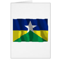 Rondônia, Brazil Waving Flag cards