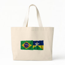 Rondônia & Brazil Waving Flags Bag