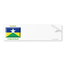 Rondônia Flag Gem Bumper Stickers