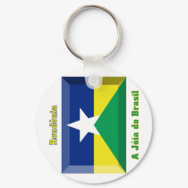 Rondônia Flag Gem keychains by Vexillophile Rondônia Flag Gem keychains