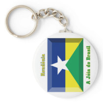 Rondônia Flag Gem Keychains