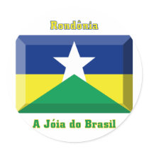 Rondônia Flag Gem Sticker