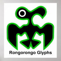 Rongorongo Glyphs Posters