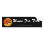 Ronin Fox Trax Bumper Sticker