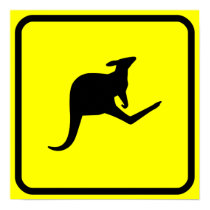 Roo XING Sign Poster posters
