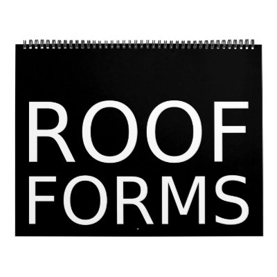 Roof Forms Calendar by sjaros