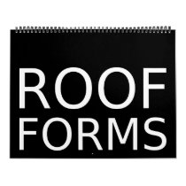Roof Forms Calendar by sjaros Roof Forms Calendar