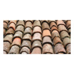 Roof tiles photo card template