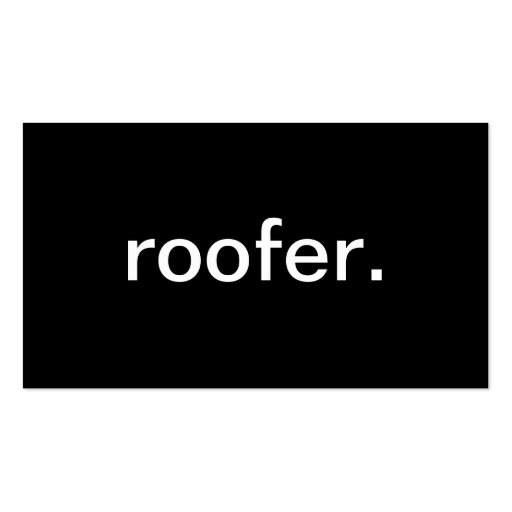 Roofer Business Card Templates (front side)