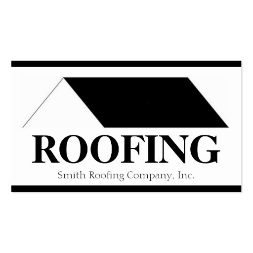 Roofer Roofing Contractor Company Business Card Template