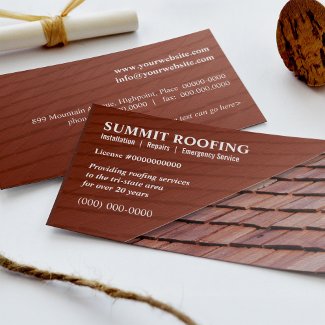 Roofers Business Card profilecard