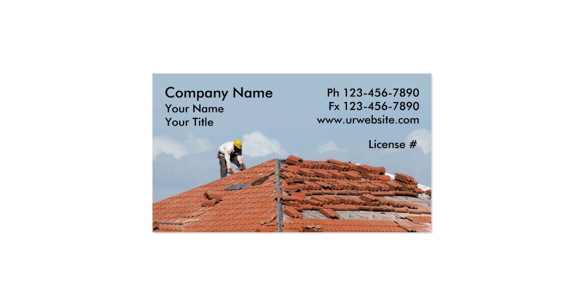 Roofing Business Cards Zazzle