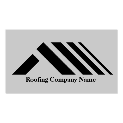 Roofing Company Business Card (front side)