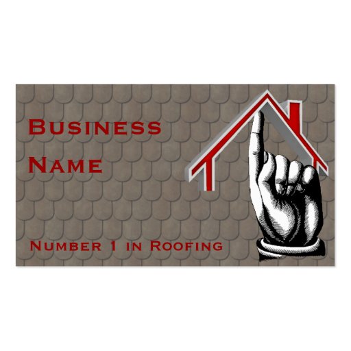 Roofing Number 1 Business Card (back side)