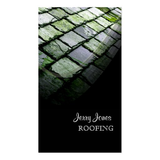 Roofing, photo business cards (front side)
