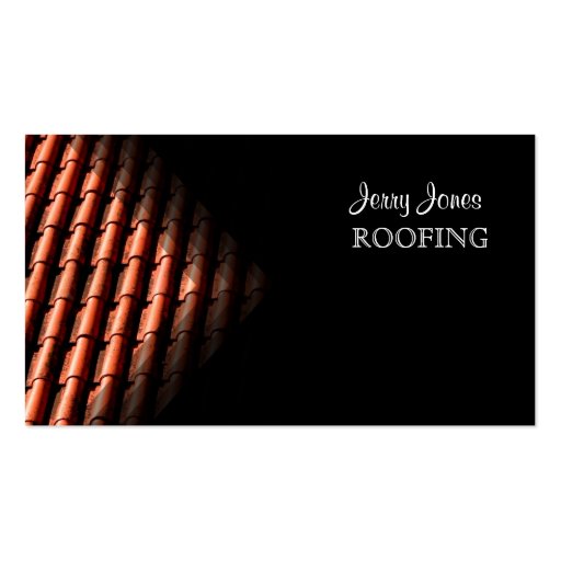 Roofing, photo business cards