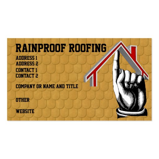 Roofing Shingles Business Card (front side)