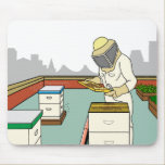 Rooftop Beekeeper - Mousepad mousepads