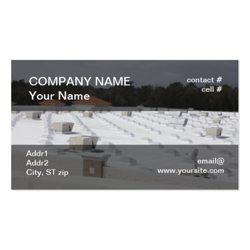 rooftop heat pump business card template (front side)
