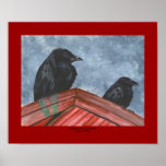 "Rooftop Ravens" Posters