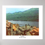 Rooftops in Korcula Print
