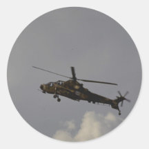ROOIVALK, attack helicopter, South Africa Round Sticker