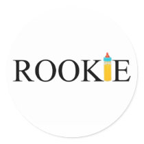 Rookie (Bottle) Round Stickers