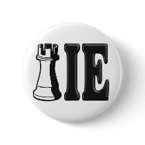 ROOKIE (Rook Chess Piece + ie) Pinback Button