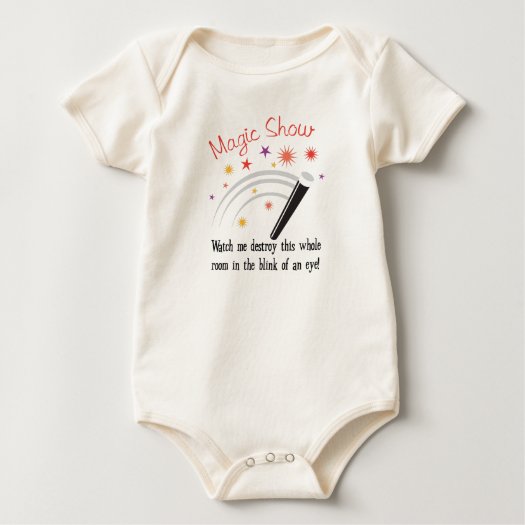 Room Disaster Magic Show Baby Onesie Bodysuit
