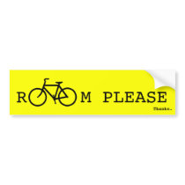 Room Please bumper stickers by Tuneya Room Please bumper stickers