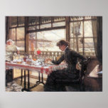 Room with a glance from the port by James Tissot Print