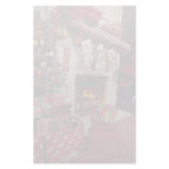 Room with stone fireplace, Christmas setting Stationery Paper