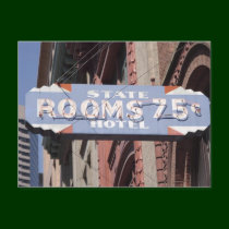 Rooms 75 Cents postcards