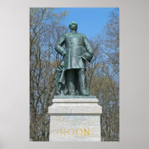 Roon Statue in Berlin Posters