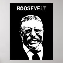 Roosevelt -- Black and White Print