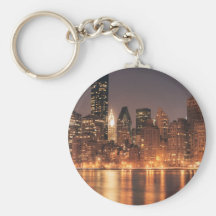 Roosevelt Island View of the New York City Skyline Keychains
