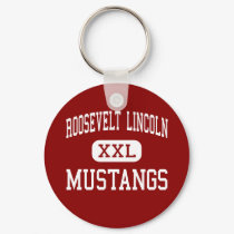 Roosevelt Lincoln - Mustangs - Middle - Salina keychains by customteamsportswear Roosevelt Lincoln - Mustangs - Middle - Salina keychains