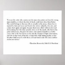 Roosevelt Quote Poster