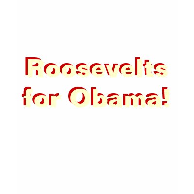 Roosevelts for Obama! T Shirt by mandarinlime21