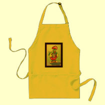 * Roostar drinking some coffee * aprons