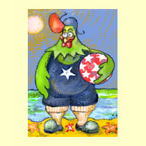 * Roostar in the beach * t-shirts