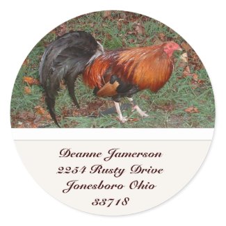 Rooster Address Stickers sticker