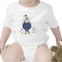 Rooster and Chicks Baby Creeper