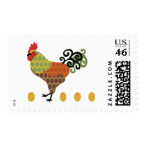 Rooster and Eggs Postage postage by HoodiesCollection Rooster and Eggs Postage postage