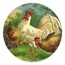 Rooster and hens stickers by monkley_designs Rooster and hens stickers