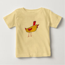 Rooster Baby Tee Shirt