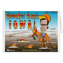 Rooster Bags Iowa Greeting Cards