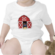Rooster Barn Rompers
